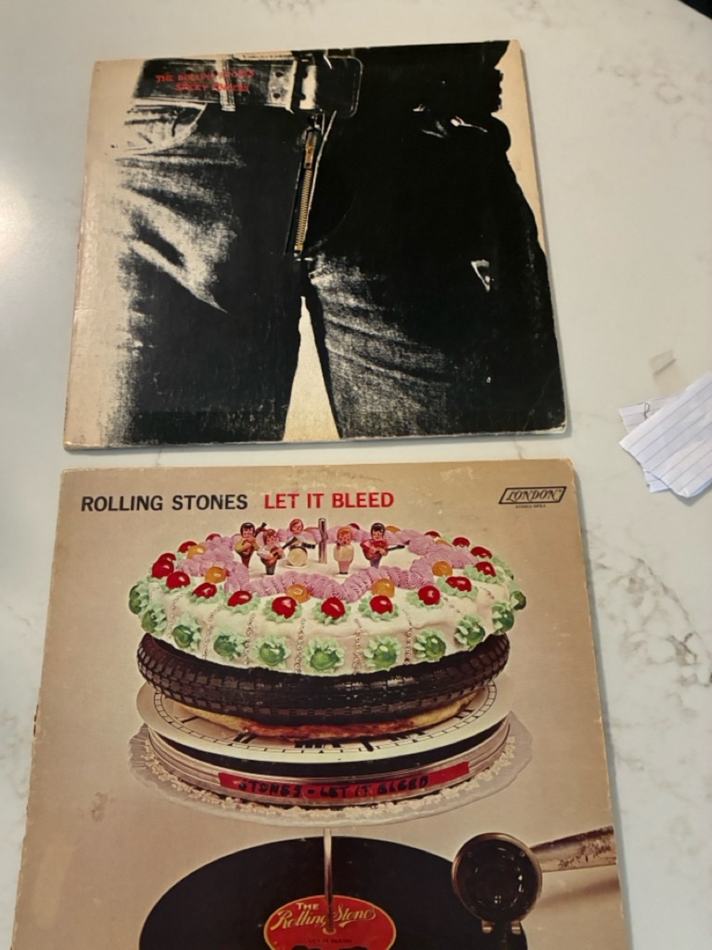 Two  Vintage Collectible Rolling Stones Albums